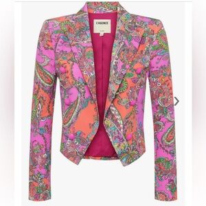 L’Agence Lila Pop Paisley boxy multicolored blazer